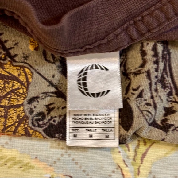 Jimi Hendrix 🎸 Vintage Short Sleeve Brown & Gold Graphic Tee Size Medium 🎸 - Picture 15 of 16